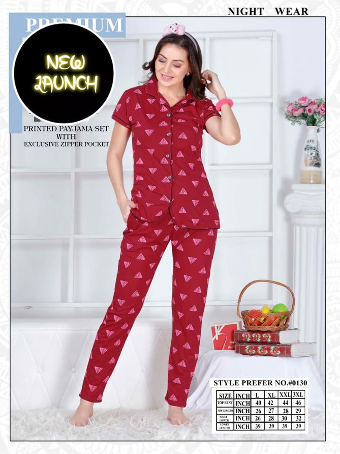 Summer Special A0130 Printed Night Suits Catalog
